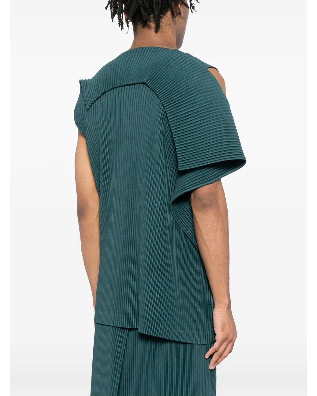 Homme Plissé Issey Miyake Green Colour Palette 1 Vest for men