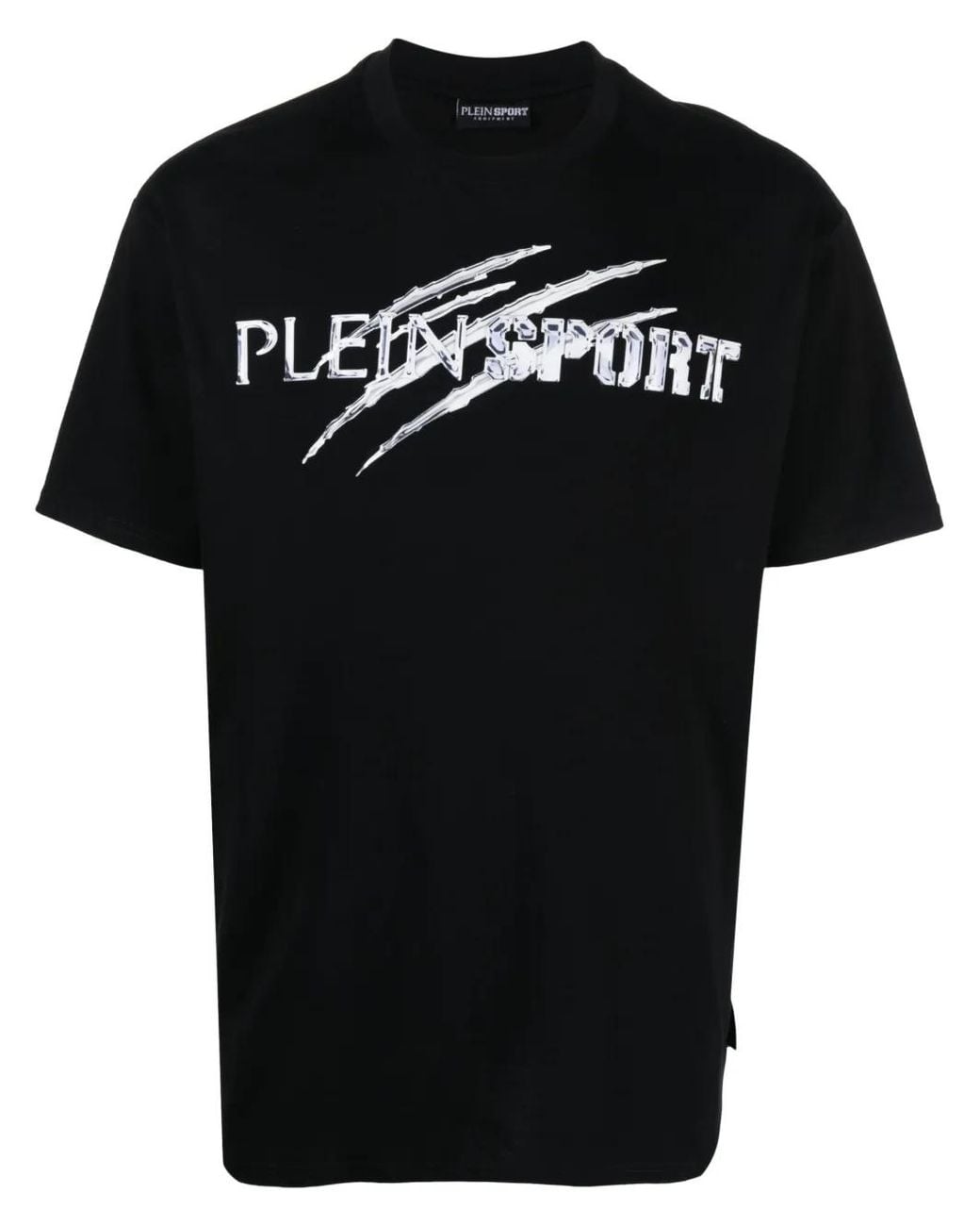 Philipp Plein Black Graphic-Print Cotton T-Shirt for men