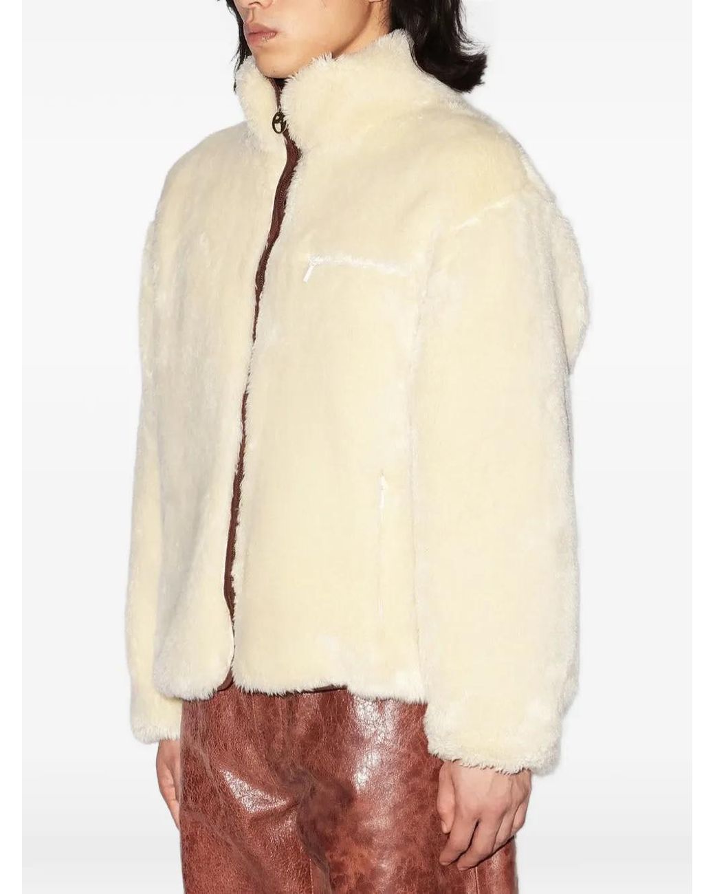 Ambush Natural Boa Zip-Fastening Jacket for men