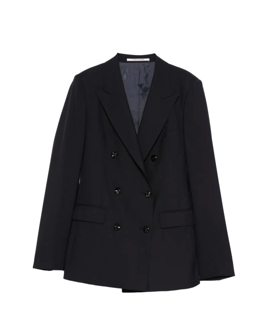 Chaqueta De Lana Con Doble Botonadura Tagliatore de color Blue