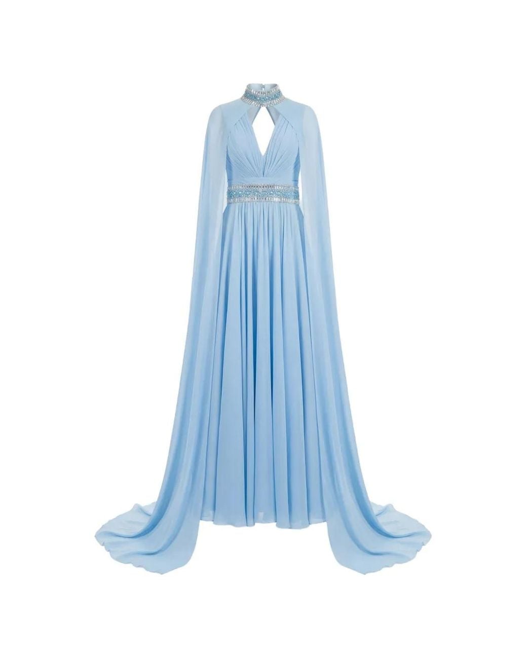 Gatti Nolli by Marwan Blue Embellished Maxi Dress