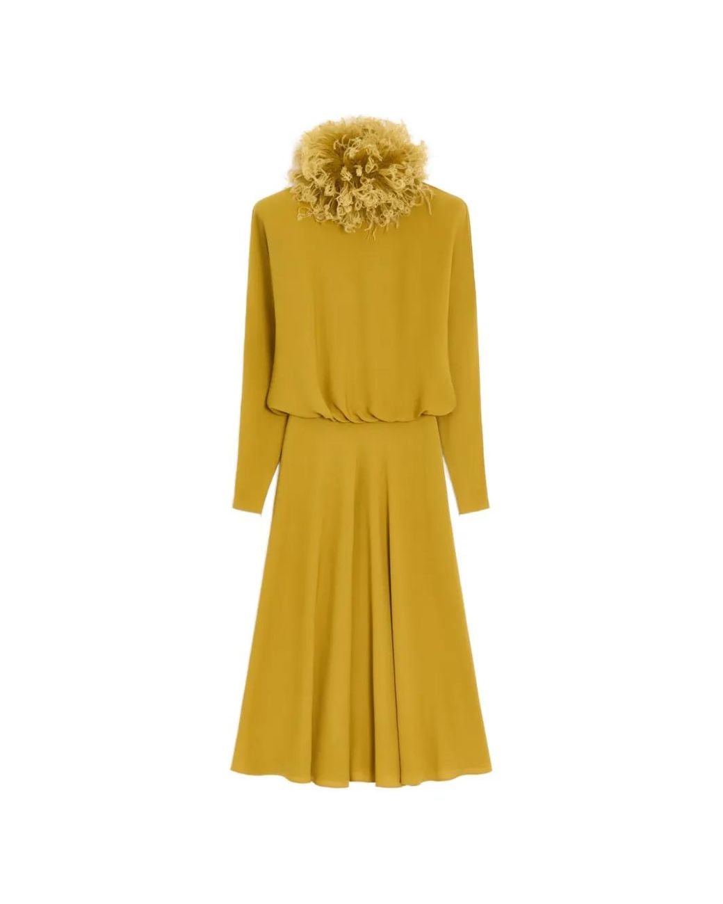 Valentino Garavani Yellow Midi Dress