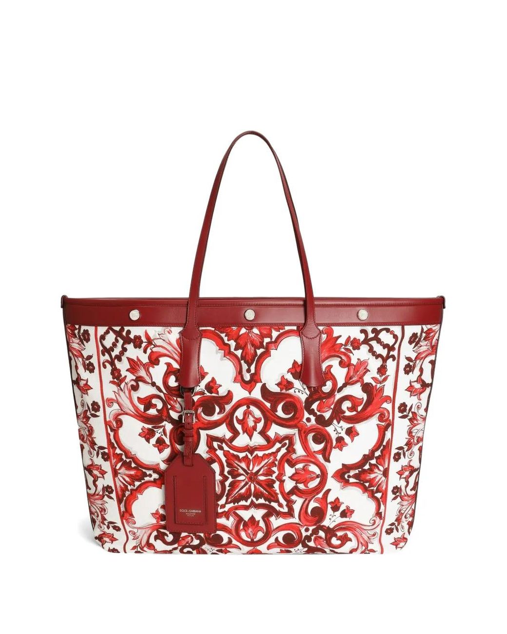 Dolce & Gabbana Red Atene Shopping Bag for men