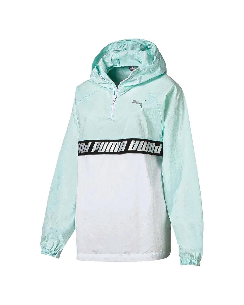 PUMA Blue Half-Zip Windbreaker