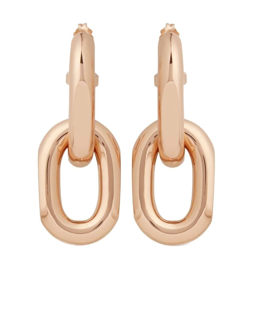 Rabanne White Double Xl Link Earrings