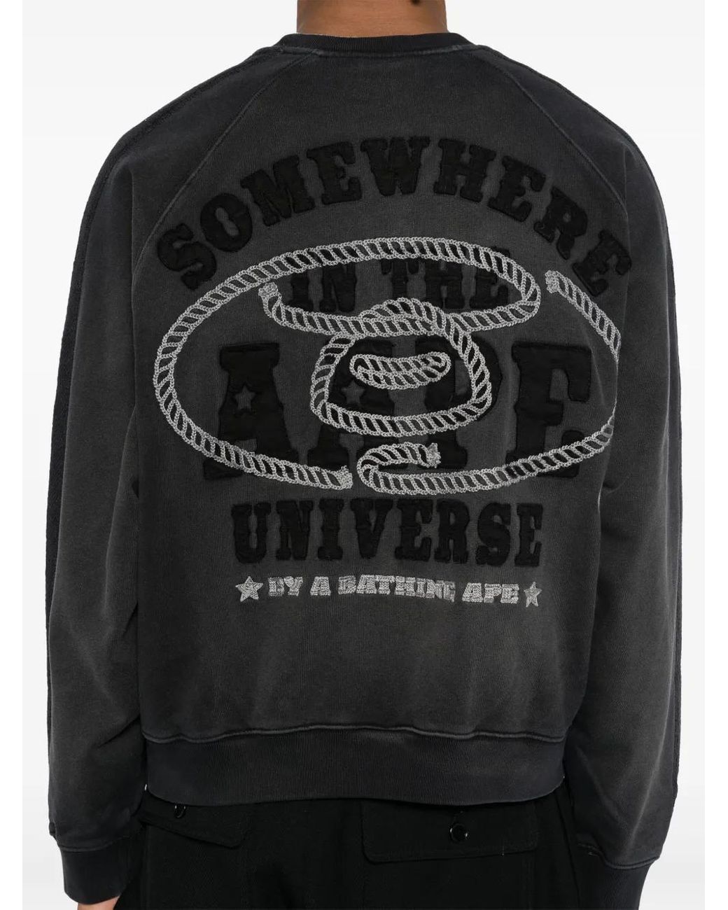 Aape By A Bathing Ape Black Patched Sweatshirt for men