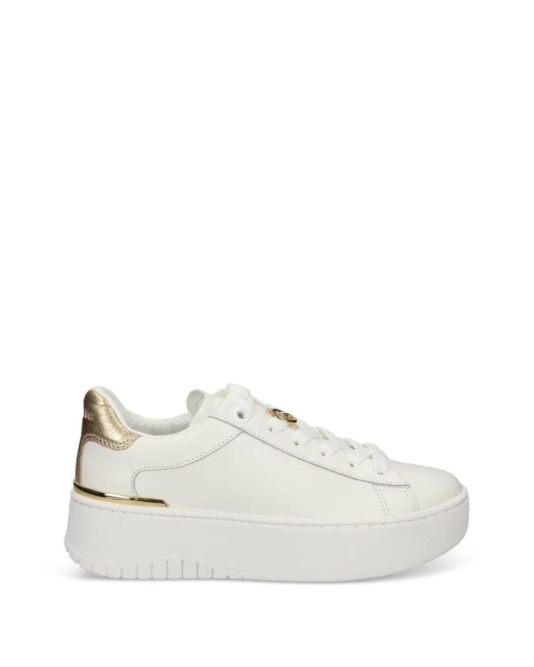 MICHAEL Michael Kors White Flatform Sneakers