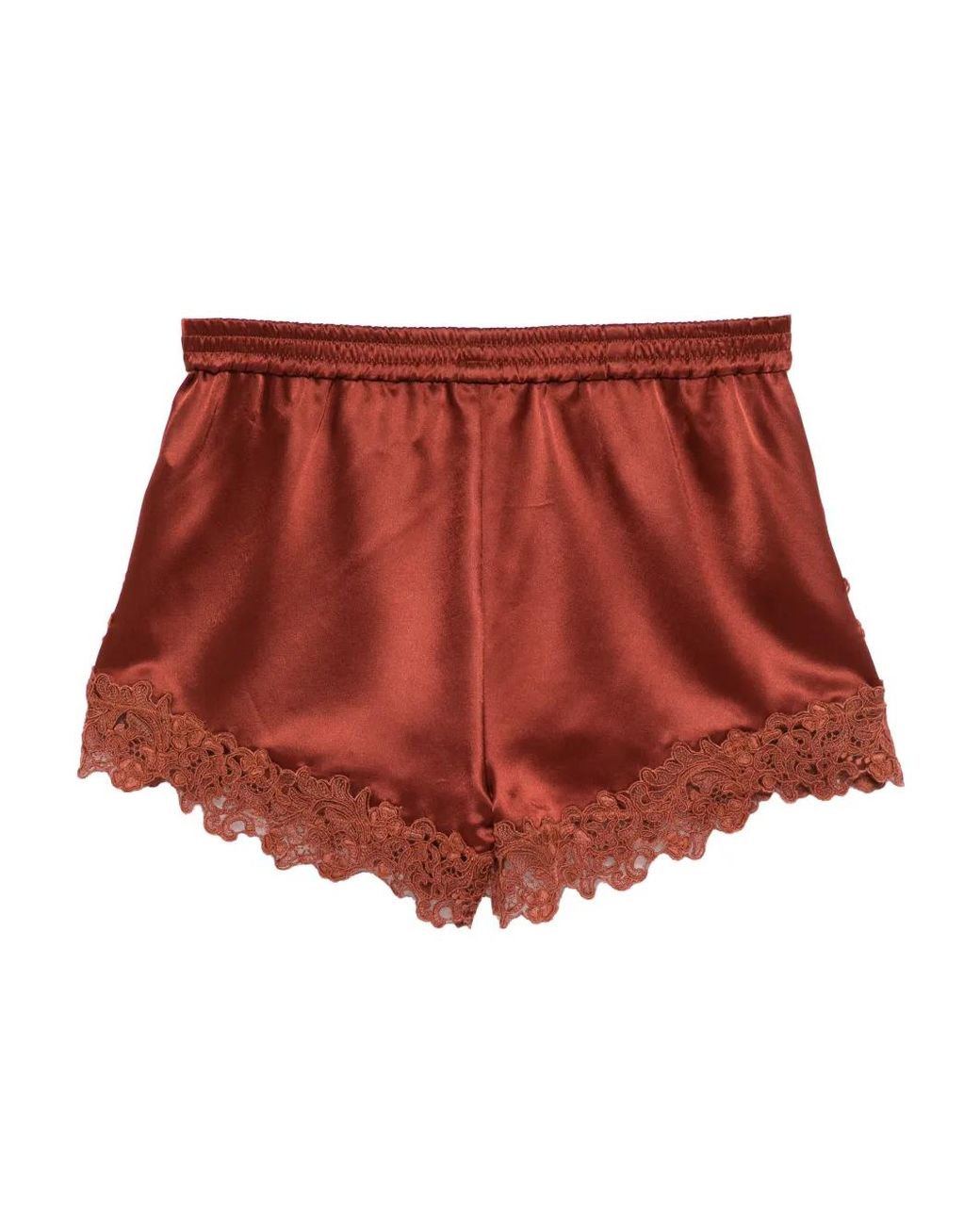 Cynthia Rowley Embroidered Satin Shorts