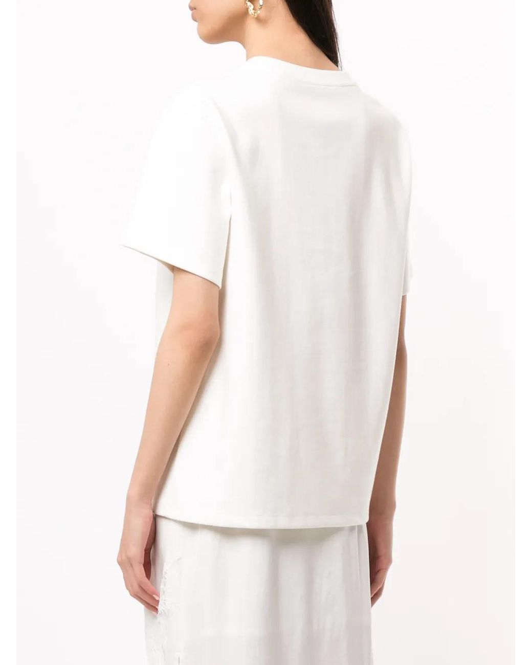 Goen.J White Twisted-Detail Blouse