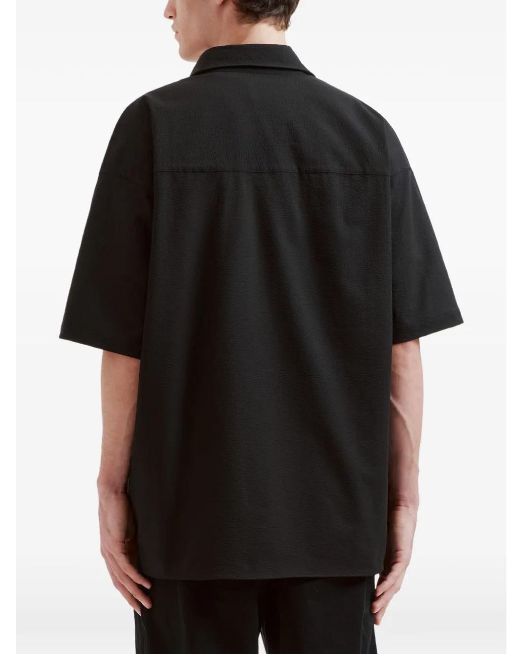 Izzue Blue Flap-Pocket Short -Leeve Shirt for men