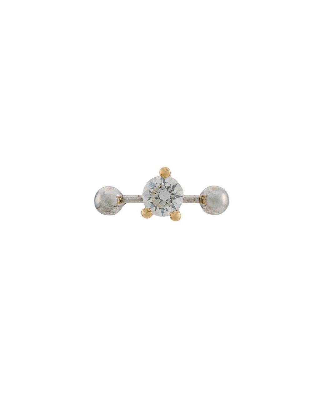 one diamond earring