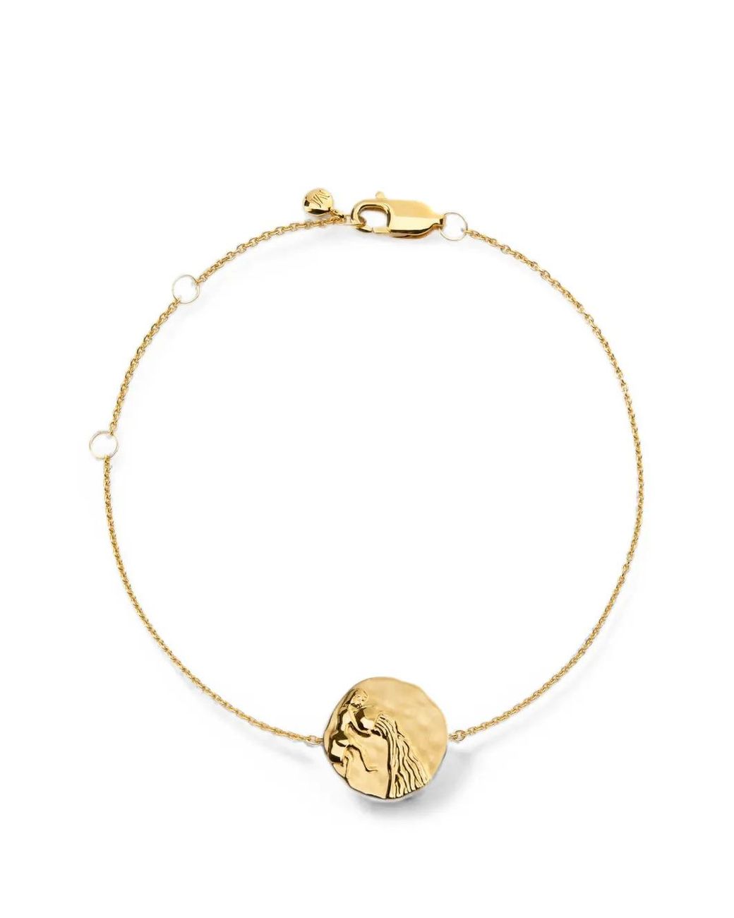 Monica Vinader Metallic Aquarius Zodiac Chain Bracelet