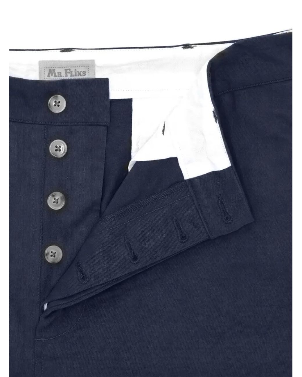 Fortela Blue Noll Twill Shorts for men