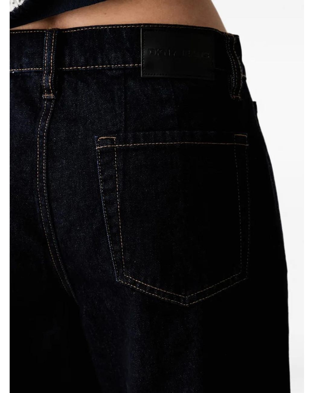 DKNY Black Straight-Leg Jeans