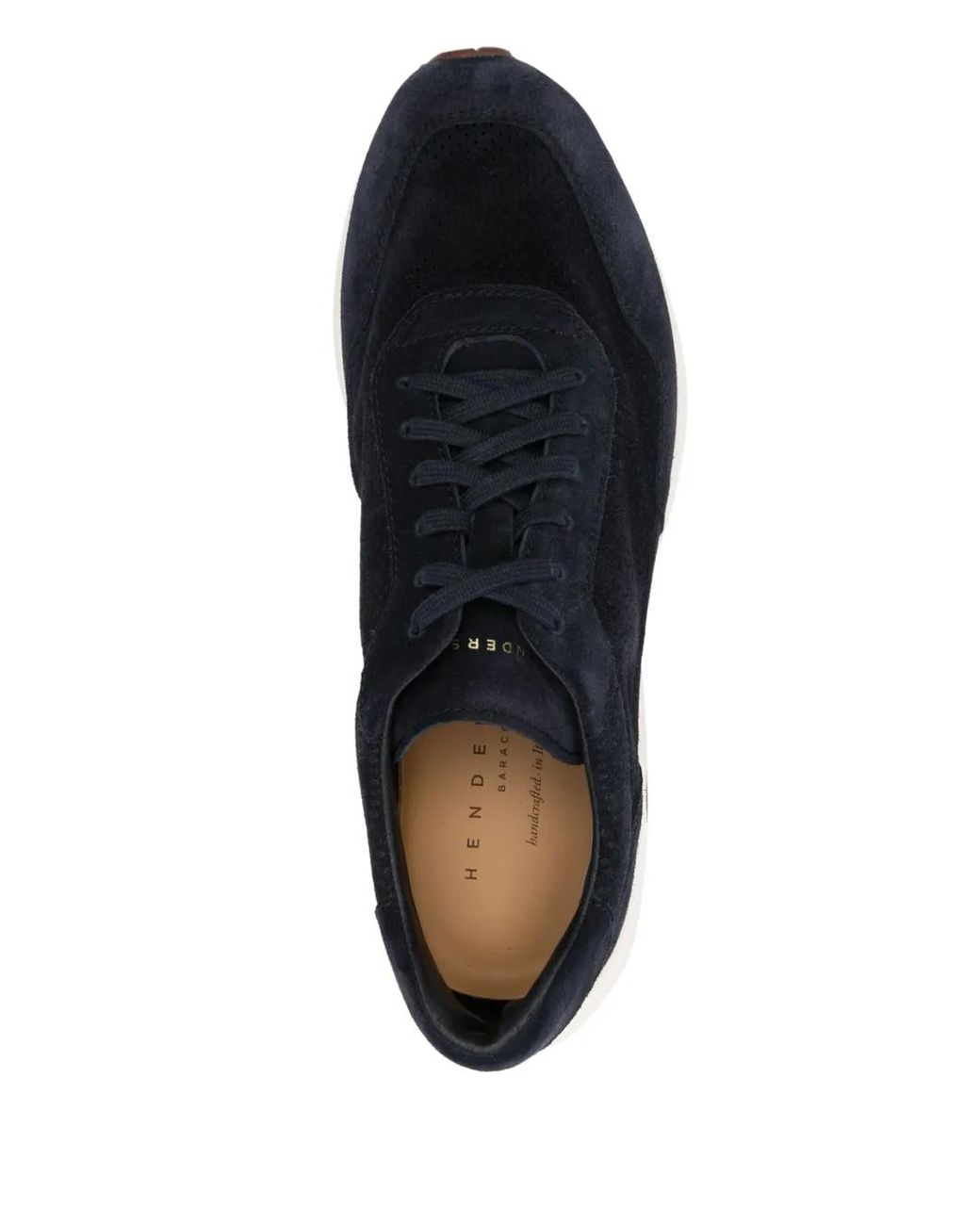 Henderson Blue Perforated-Design Sneakers for men