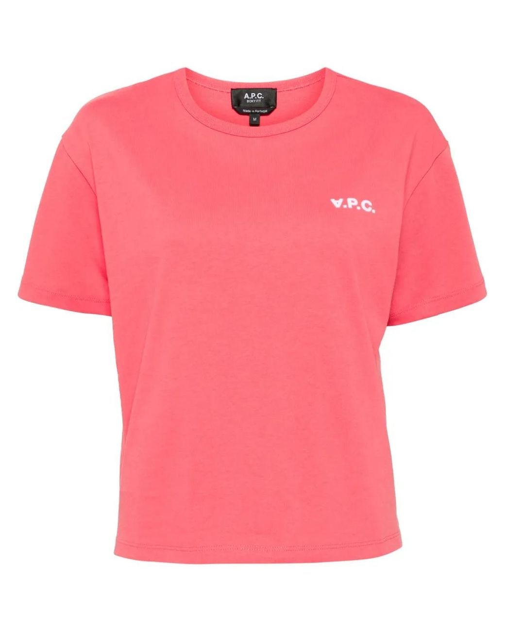 A.P.C. Pink Box Cotton T-Shirt