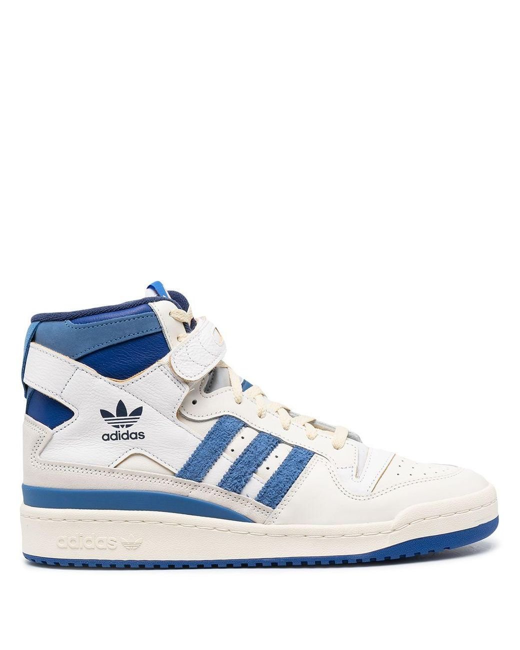 adidas Hi-top Icon Stripe Trainers in Blue for Men | Lyst