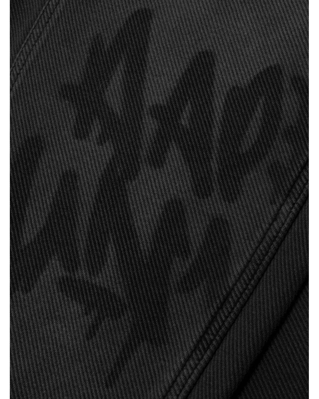 Aape By A Bathing Ape Black Moonface Logo-Print Panelled Trousers for men