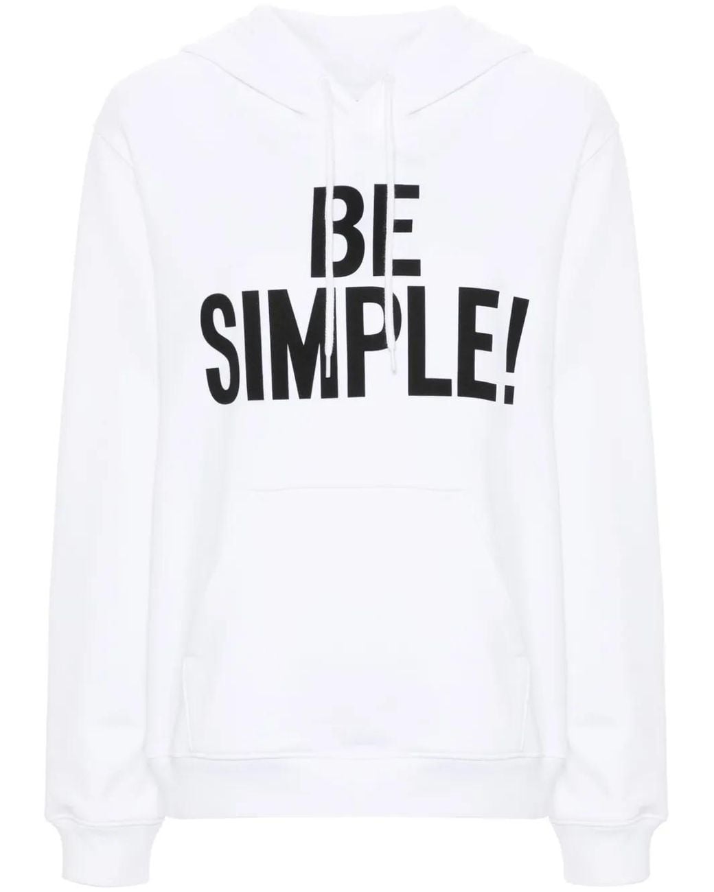 Moschino White Slogan-Print Organic-Cotton Hoodie