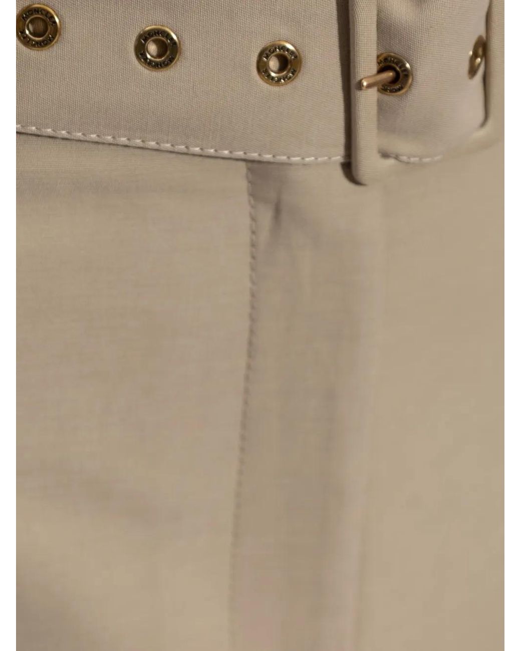 Moncler Natural Belted Midi Skirt