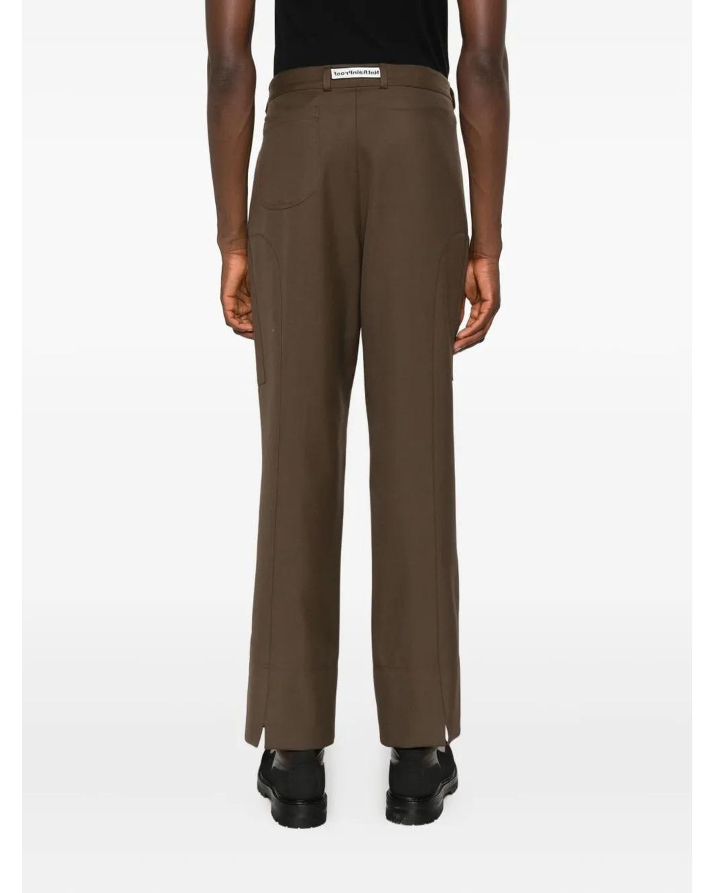 Notrainproof Green Panelled Trousers for men