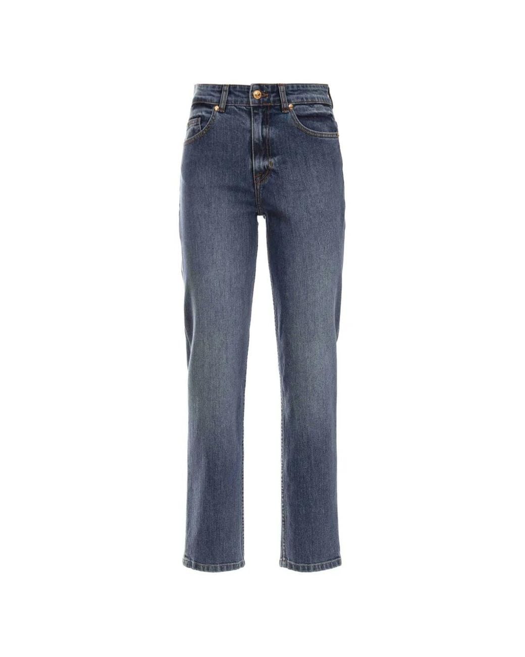 Just Cavalli Blue Straight-Leg Jeans