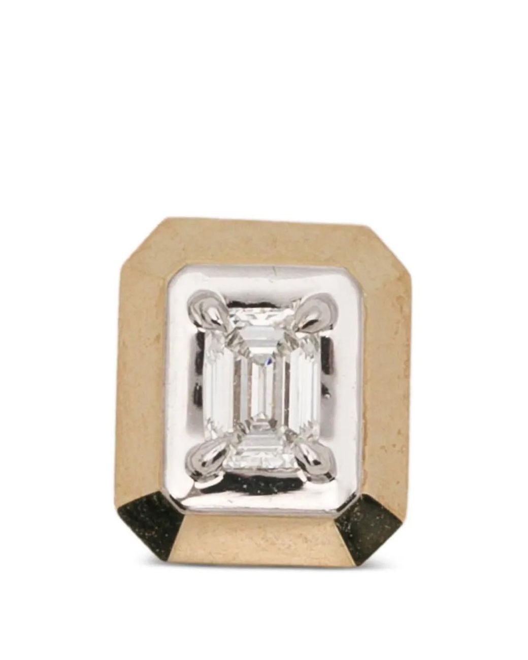 Rainbow K White Stud Diamond Earring