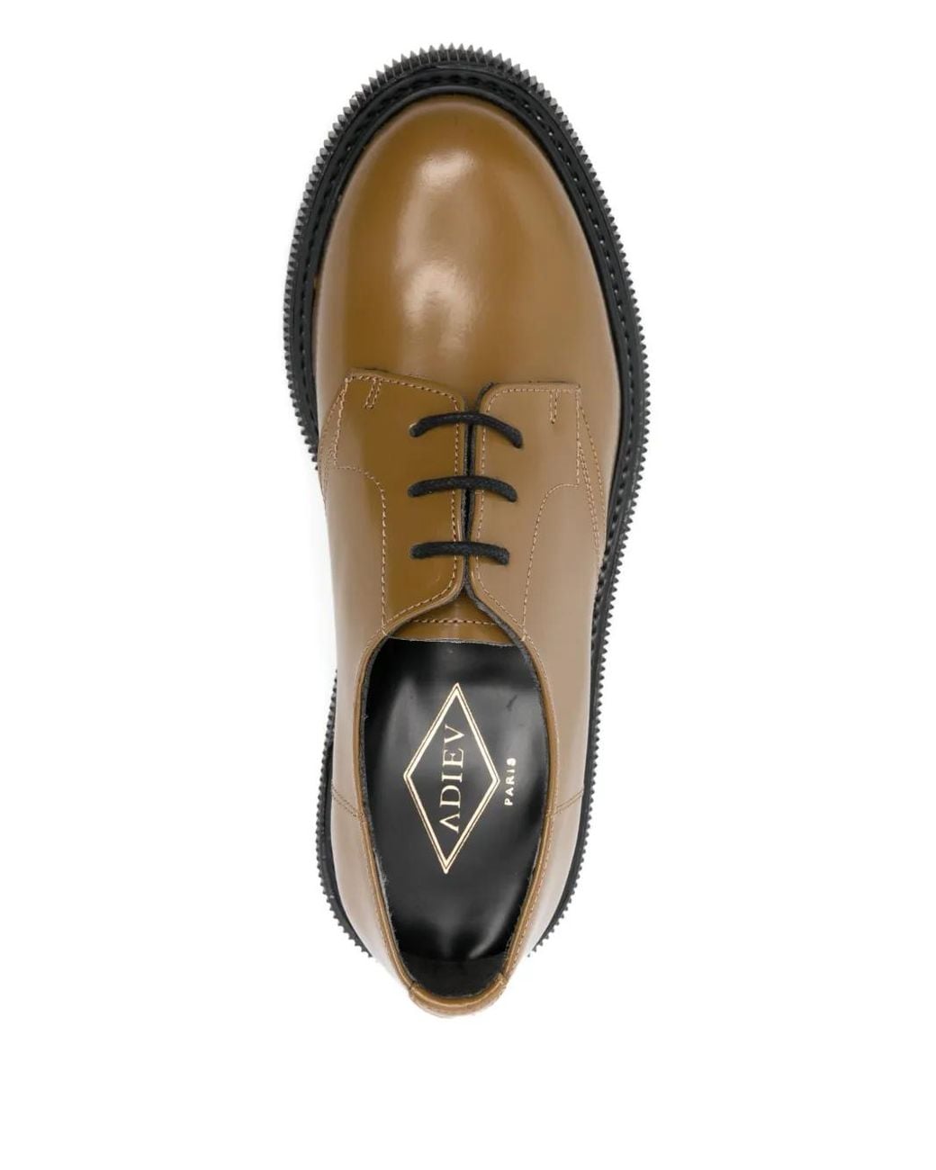 Adieu Brown Lace-Up Derby Shoes