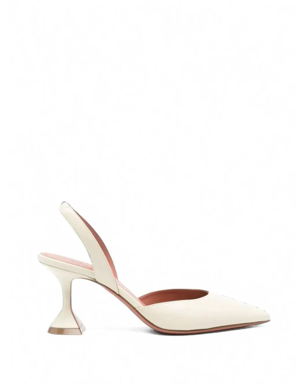 AMINA MUADDI White Holly Slingback Pumps