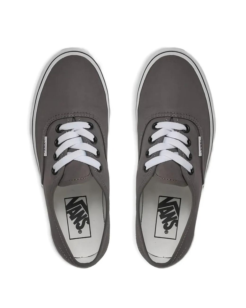 Vans Gray Authentic "Pewter" Canvas Sneakers