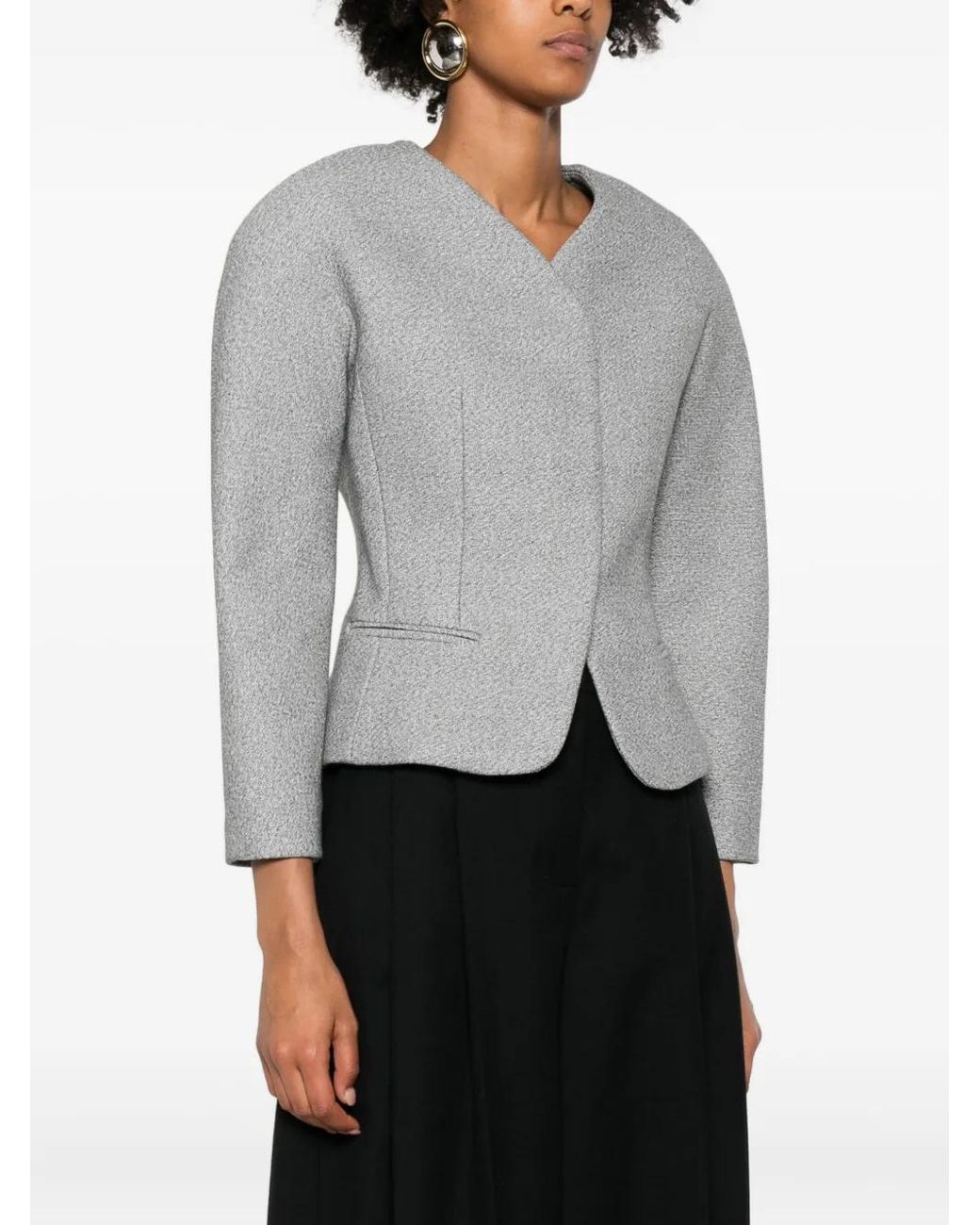 Jacquemus Gray The Mini Ovalo Jacket