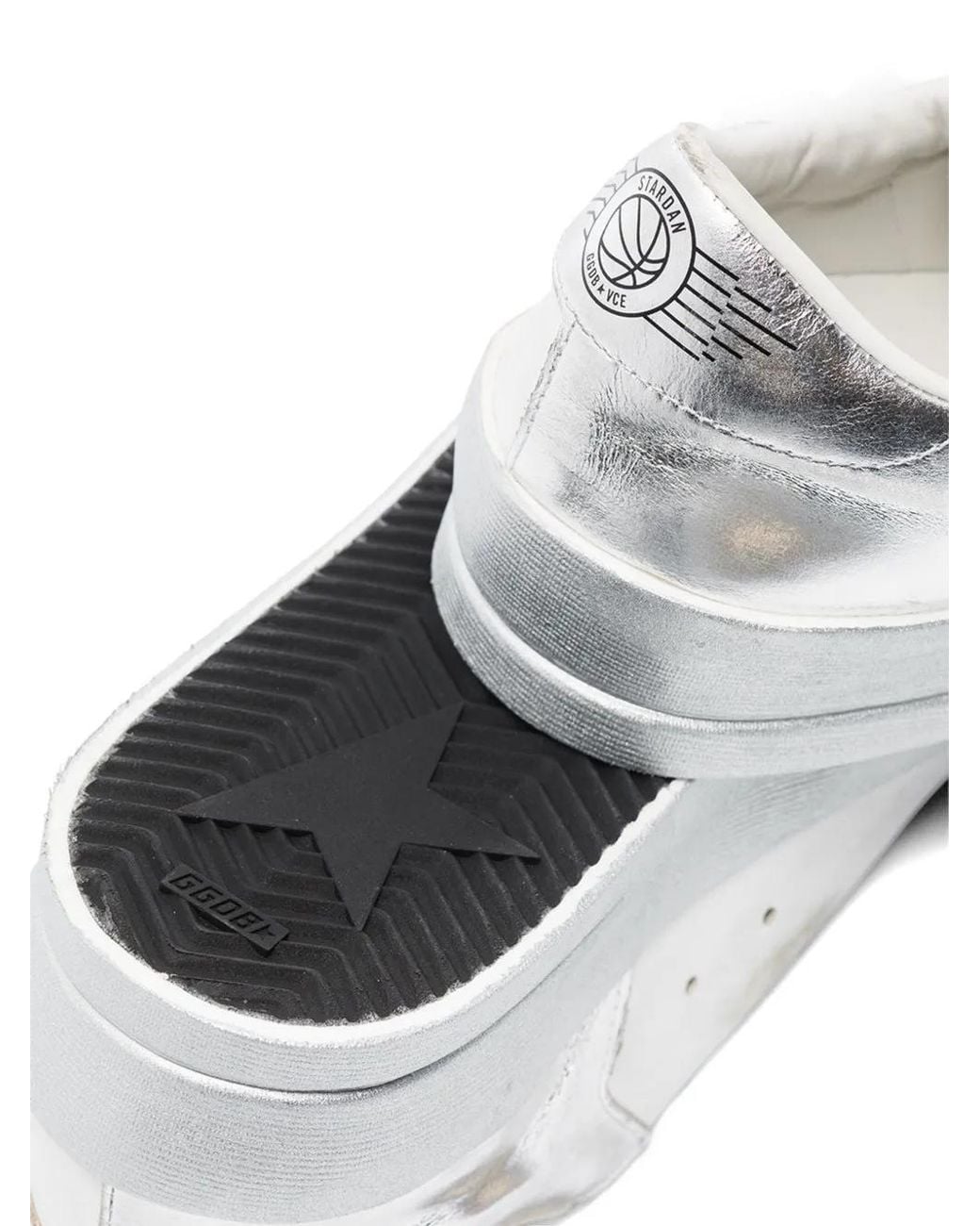 Golden Goose Metallic-effect Sneakers in White | Lyst UK