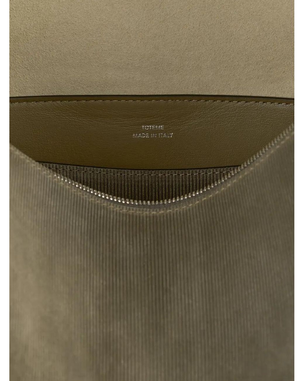 Totême  Gray Medium Bevel Shoulder Bag