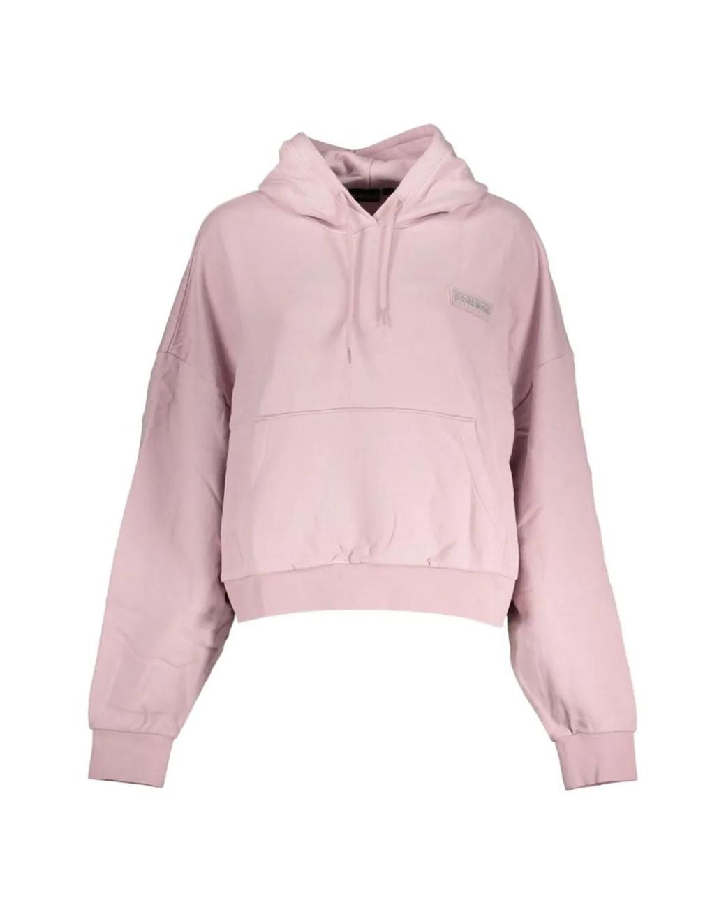 Napapijri Pink Hoodie À Motif Monogrammé