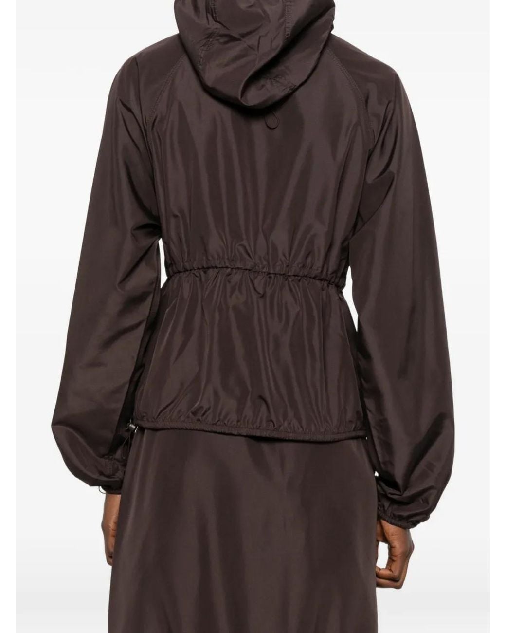 CECILIE BAHNSEN Brown Hooded Drawstring Jacket