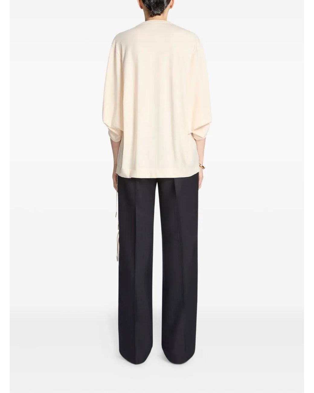 Dries Van Noten White Balloon-Sleeve Tee