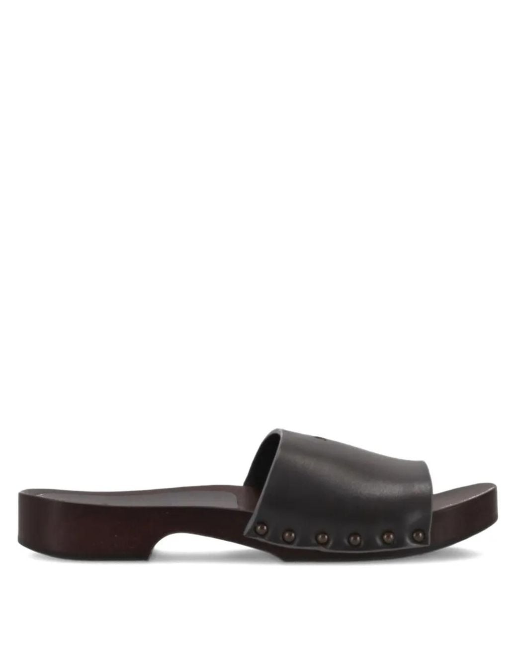 LA ROSE Black Leather Sandals