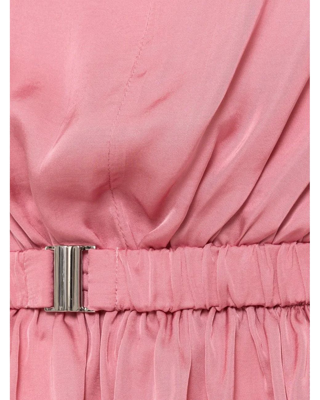 Nissa Pink Belted Viscose Top