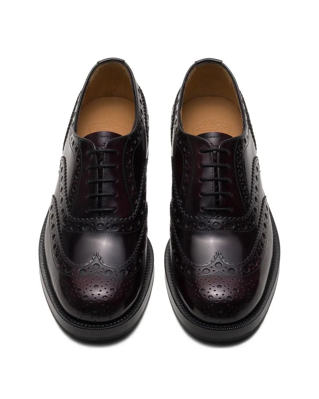 Church's Black Pilar Brogue Lace-Up Oxford Shoes