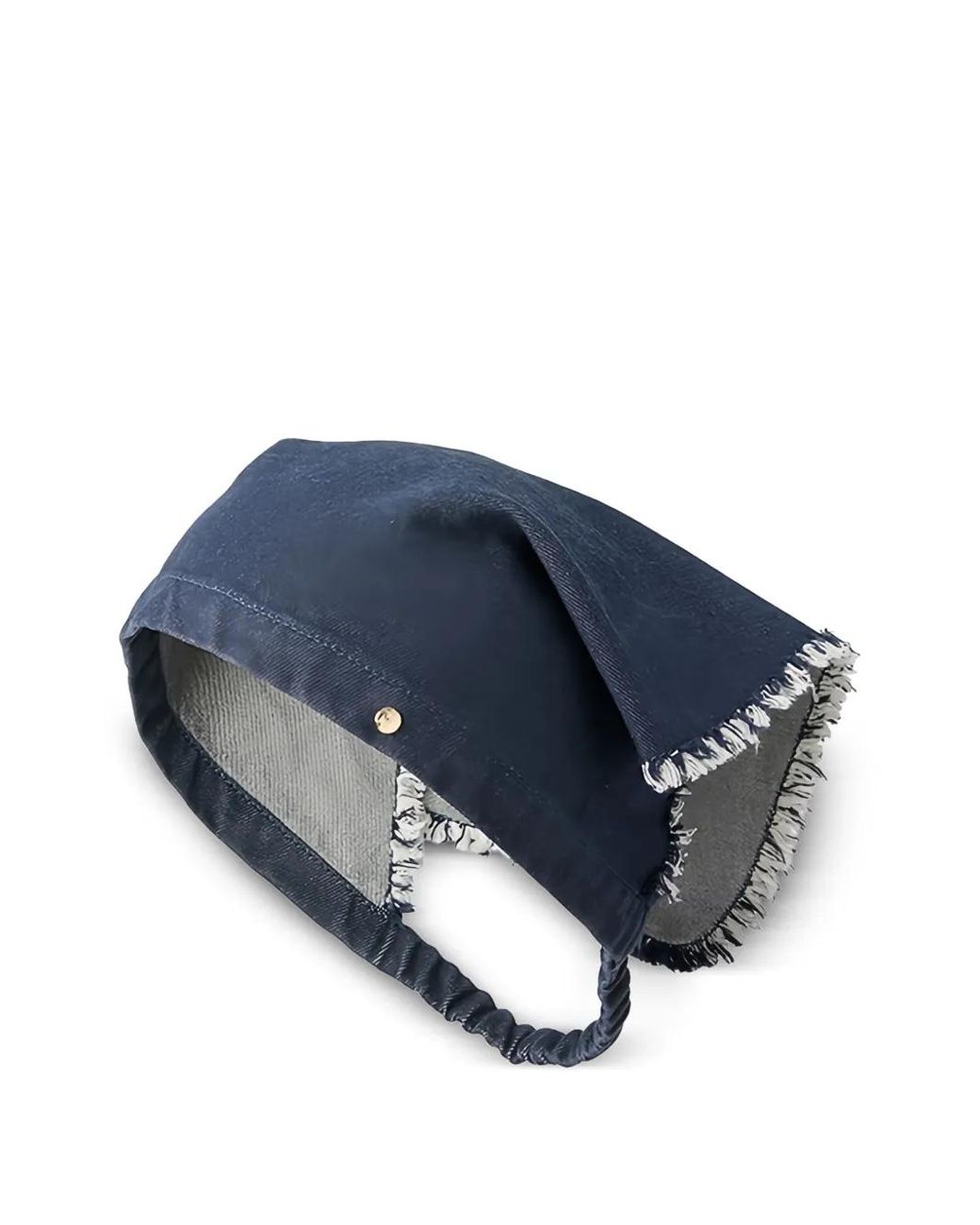 Maison Michel Blue Chapeau Natasha À Franges