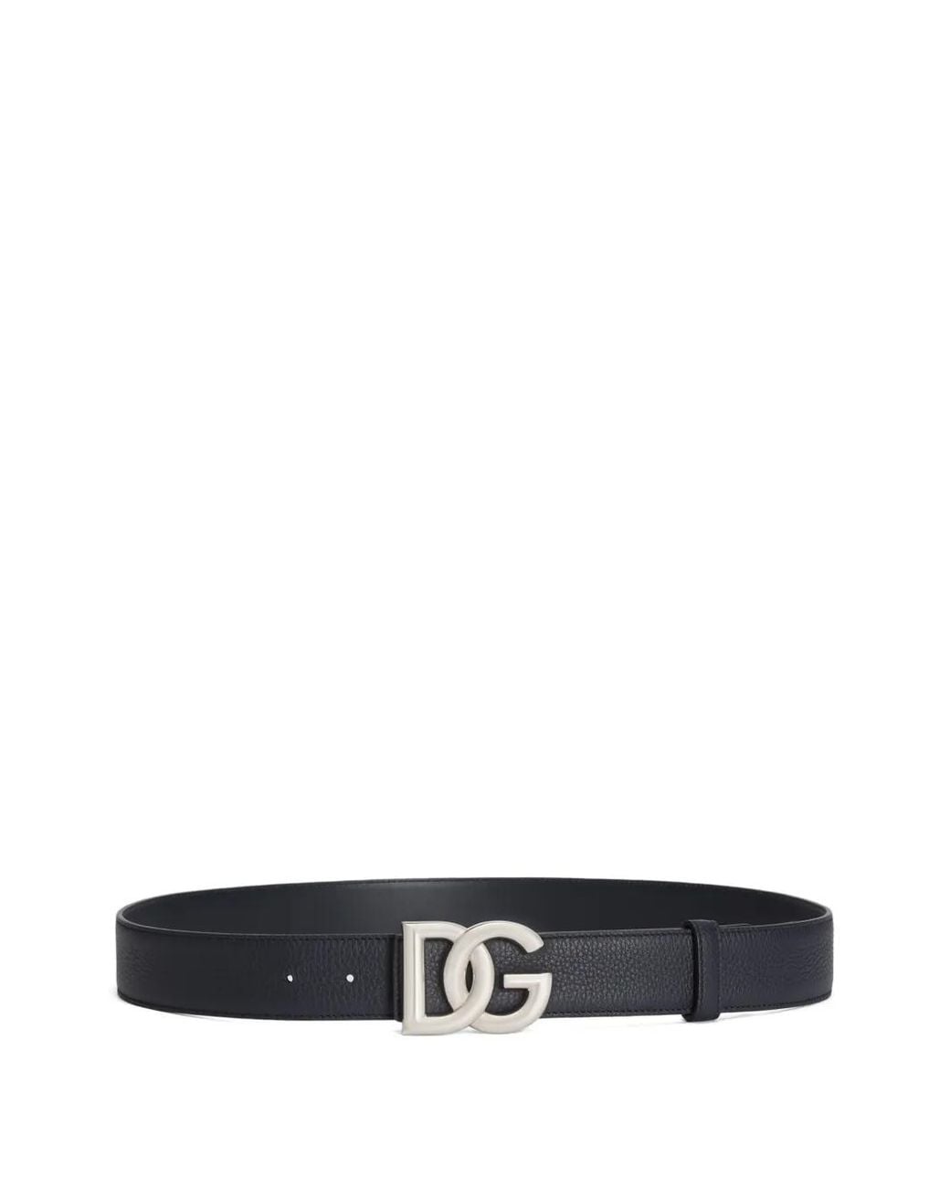 Dolce & Gabbana White Calfskin Belt for men