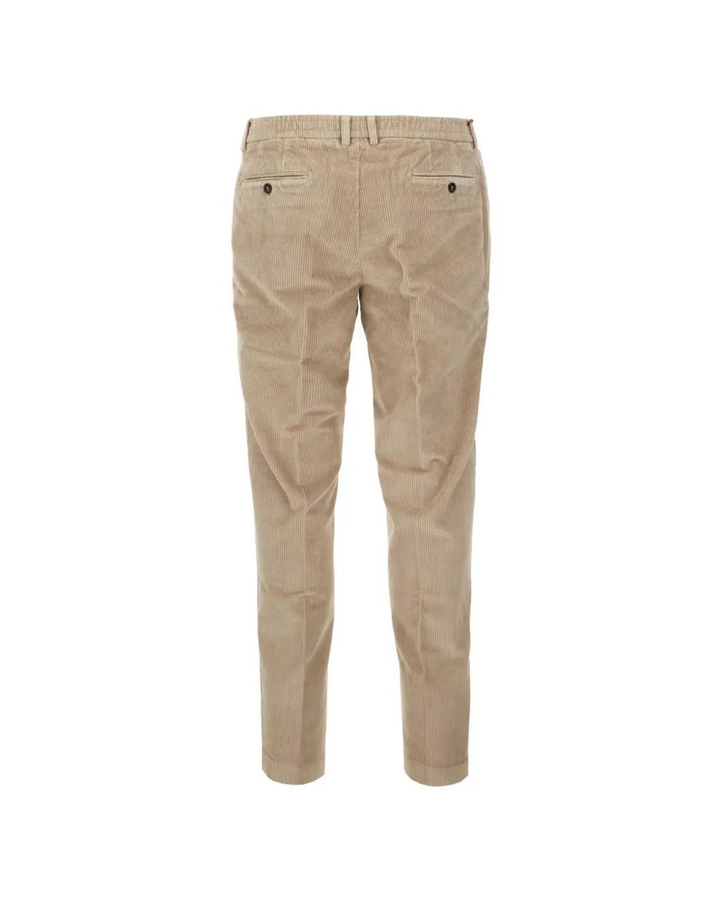 Cruna Natural Corduroy-Effect Trousers for men