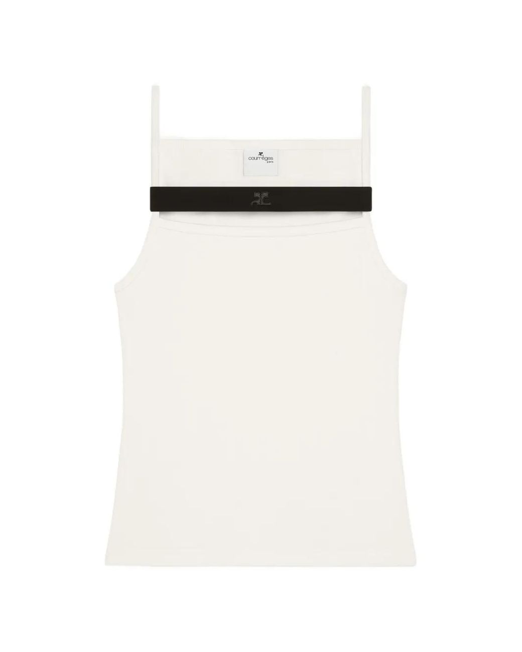 Courreges White Courregès Polyester Polyurethane Top