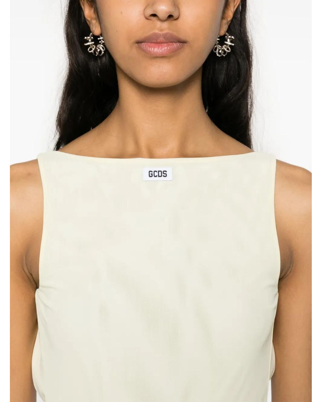 Gcds Natural Short Layered Dress