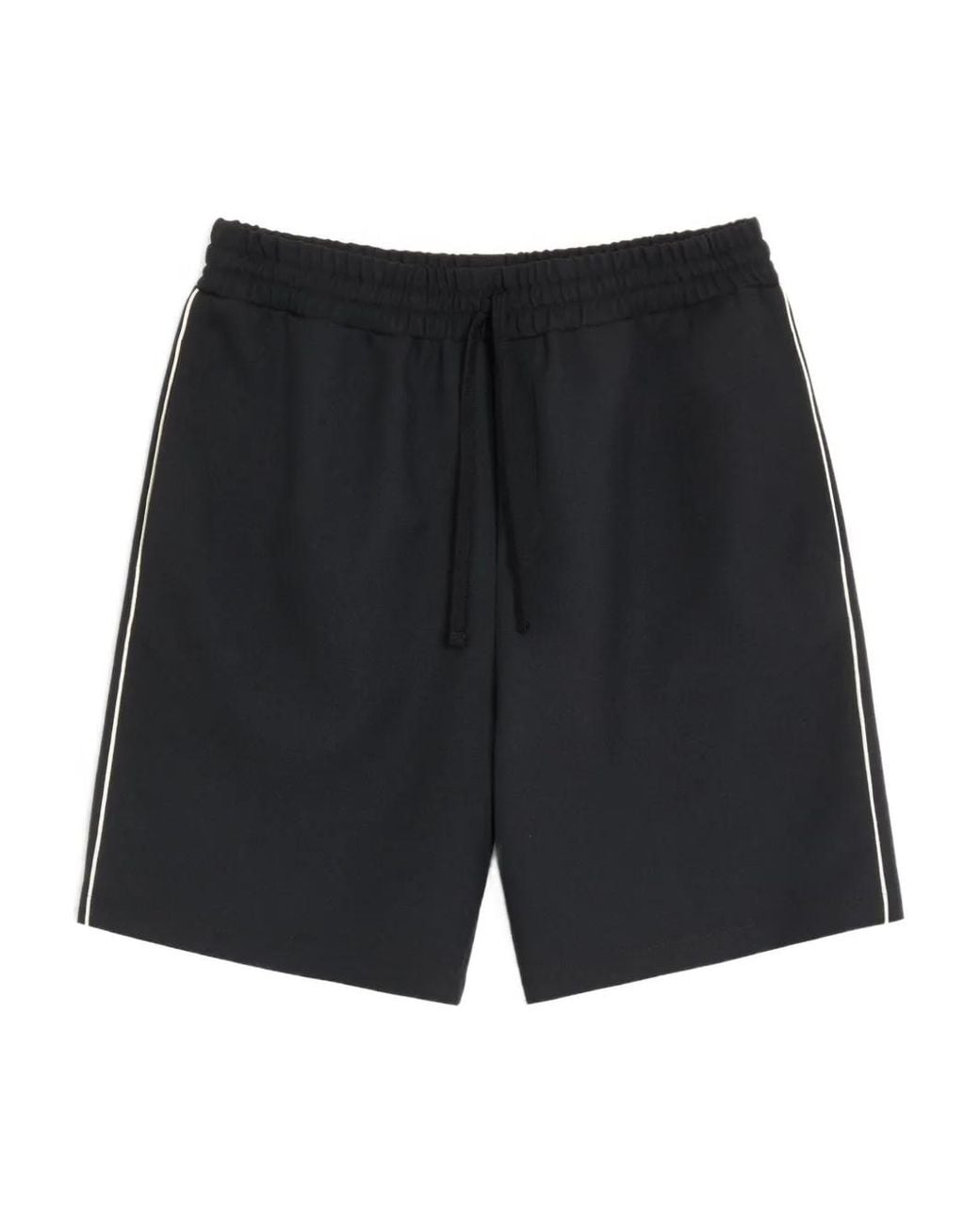 Valentino Garavani Black Elastic-Waistband Shorts for men
