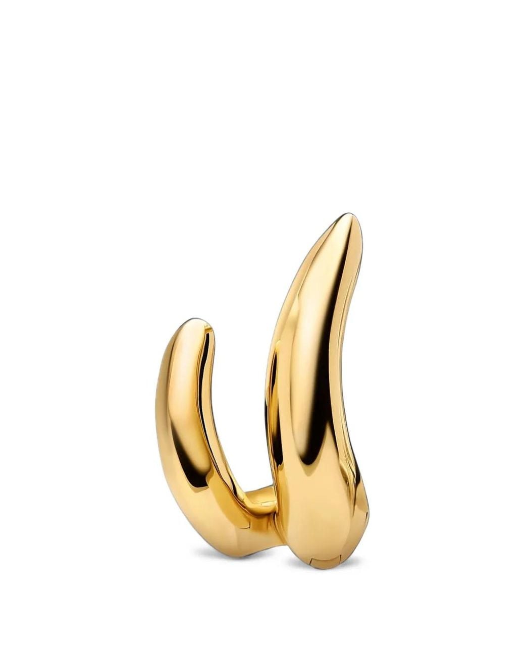 Maria Black Metallic Arcus Double Huggie Earring