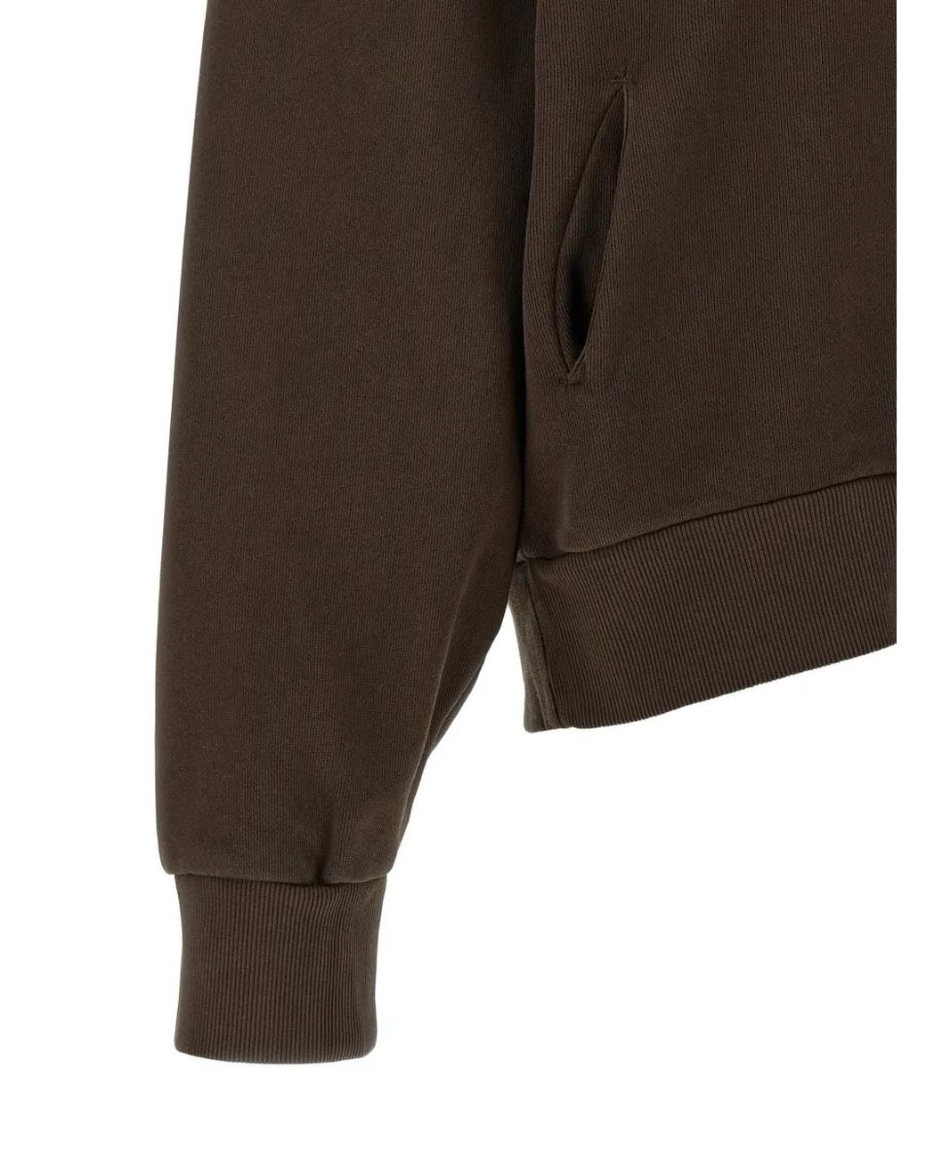 Entire studios Brown Thermal Zip-Up Hoodie