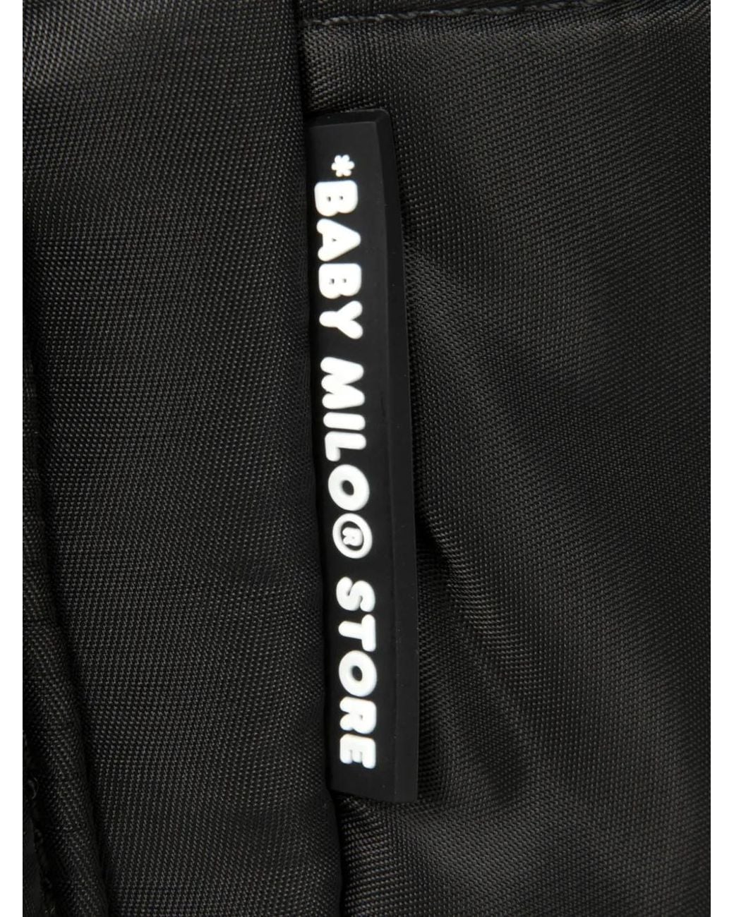 *BABY MILO® STORE BY *A BATHING APE® Black Baby Milo Appliqué Backpack