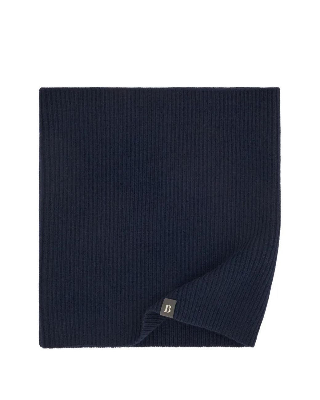Boggi Blue Merino Wool Neck Warmer for men