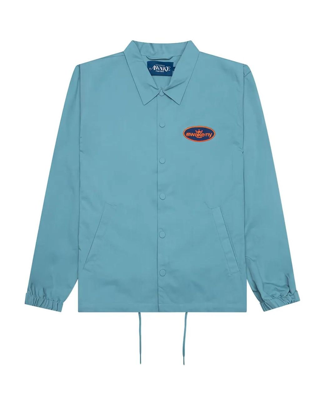 AWAKE NY Blue Logo-Patch Twill Jacket for men